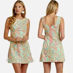 Lilly Pulitzer Delia Sand Bar Blue Make A Splash Print Shift Dress 2